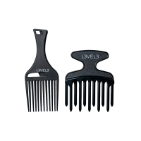 Sada hrebeňov pre kučeravé vlasy LV3 2ks Hair Pick Comb Set - 2