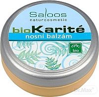 Saloos bioKarité nosový balzam ošetrenie sliznice nosa pri nádche a prechladnutí, 1x19 ml