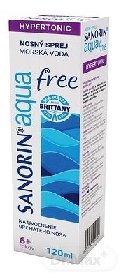 SANORIN Aqua free 1×120 ml, nosový sprej