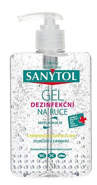 Sanytol dezinfekčný gél na ruky so zeleným čajom 250 ml