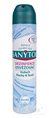SANYTOL OSVIEŽOVAČ Vzduch sprej, horská vôňa, 1x300 ml