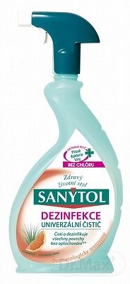 SANYTOL UNIVERZÁLNY ČISTIČ Sprej Grep-Citrónová tráva, Dezinfekcia, 1x500 ml