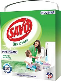 Savo prací prášok na bílé a farebné prádlo 3,5 kg 50 PD
