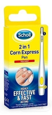 SCHOLL 2 in 1n Corn Express Pen, pero na kurie oká 2v1, 1 ml