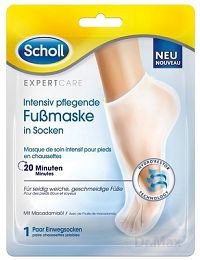 Scholl Expert Care vyživujúca maska na nohy s makadamiovým olejom 1x1 pár