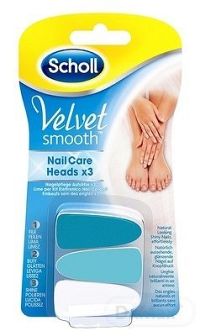 Scholl VS Náhradné hlavice do el.pilníka na nechty (3 kusy hlavíc), 1x1 set