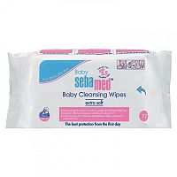 Sebamed Baby Vlhčené Utierky Cleansing Wipes Extra 72 kusov