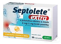 Septolete extra citrón a med pas ord 3 mg/1 mg (blis.PVC/PE/PVDC//Al) 1x16 ks