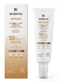 sesderma REPASKIN INVISIBLE LIGHT SPF50+ Fluid 1×50 ml, neviditeľný fluid na tvár s aktívnou ochranou pred slnečným žiarením