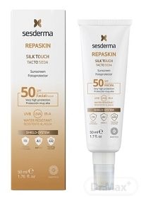 sesderma REPASKIN SILK TOUCH SPF50+ Fluid 1×50 ml, lipozomálny solárny fotoprotektor s hodvábnou úpravou
