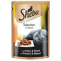 Sheba Selection in Sauce S kuracím a hovädzím v šťave 85 g