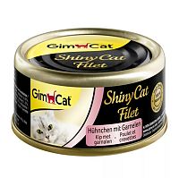 Shiny Cat Konzerva Filet Kura s Krevetami 1×70 g