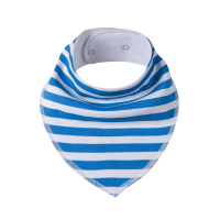 Simed Bavlnený podbradník s nepriepustnou PUL vrstvou blue stripes