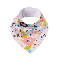 Simed Bavlnený podbradník s nepriepustnou PUL vrstvou flowers