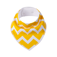 SIMED Bavlnený podbradník s nepriepustnou PUL vrstvou, zigzag