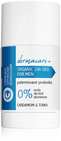 Soaphoria Dermacare+ 24h men: organický dezodorant s prebiotikami a probiotikami - cardamom & tonka