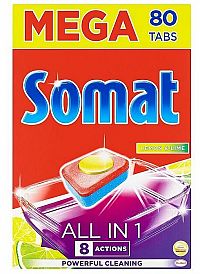 Somat MEGA All in 1 Lemon & Lime 80 kusov