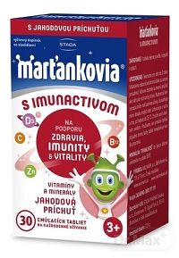 STADA Marťankovia s Imunactivom jahoda 1×30 tbl, výživový doplnok