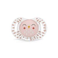 SUAVINEX | Cumlík SX PRO fyziologický BONHOMIA +18 m SOVIČKA - ružová 1×1 ks, cumlík