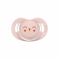 SUAVINEX | Cumlík SX PRO fyziologický BONHOMIA 6/18 m SOVIČKA - ružová 1×1 ks, cumlík