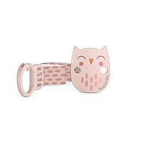 SUAVINEX | PREMIUM KLIP na cumlík so stuhou BONHOMIA - ružový 1×1 ks, klip na cumlíky