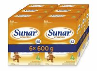 Sunar Complex 4 6×600 g, dojčenské mlieko, od 24. mesiaca