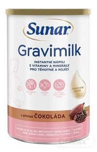 Sunar Gravimilk s príchuťou čokoláda 1×450 g