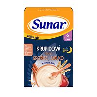 Sunar mliečna kaša krupicová príchuť škorica, jablko na dobrú noc