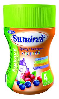 Sunar Rozpustný nápoj Šípkový s čučoriedkami v prášku (od ukonč. 4. mesiaca) 1x200 g