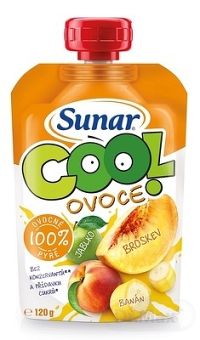 Sunárek Cool ovoce broskev jablko banán 120 g