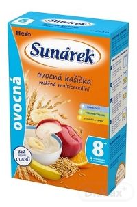 SUNÁREK mliečna multicereálna kašička ovocná (od ukonč. 8. mesiaca) 1x225 g