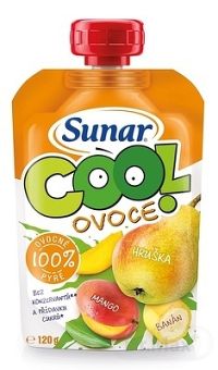 Sunárek Sunar EK Cool ovocie hruška Mango Banán Sunárek cool ovocie 120 g