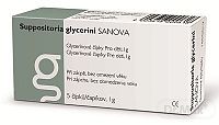 SUPPOSITORIA GLYCERINI SANOVA glycerínové čípky pre deti 1g 5 ks