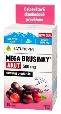 Swiaa Naturevia Mega Brusnice Akut 500 mg 15 kapsúl
