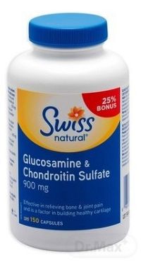 SWISS GLUKOSAMINE&CHONDROITIN SULFATE 900 mg cps 1x150 ks