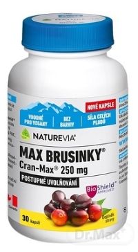 SWISS NATUREVIA MAX BRUSNICE Cran-Max 250 mg 1×30 cps, postupné uvoľnovanie
