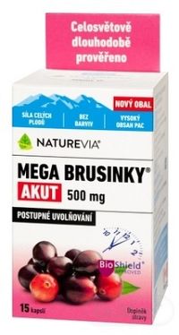 SWISS NATUREVIA MEGA BRUSNICE AKUT 500 mg cps 1x15 ks
