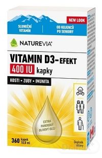 Swiss Naturvia Vitamín D3-EFEKT 400 I.U. kvapky 10,8 ml