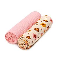 T-TOMI BIO Mušelínové plienky Daisies 1×2 ks, mušelínové plienky