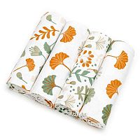 T-TOMI Látkové plienky Ginkgo leafs 1×4 ks, látkové plienky