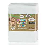 T-tomi Látkové TETRA plienky, biele, súprava 10 kusov