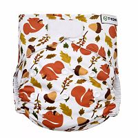 T-TOMI Nohavičková plienka AIO prebaľovací set suchý zips Squirells 1×2 ks, plienkové nohavičky