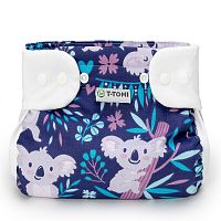 T-TOMI Ortopedické abdukčné nohavičky - patentky Dark koalas 3 - 6 kg 1×1 ks, abdukčné nohavičky