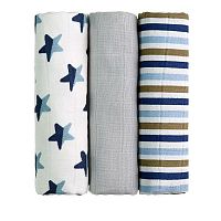 T-Tomi Tetra plienky 70x70 Modré hviezdičky 3 ks