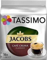 Tassimo Jacobs Caffé Crema Classico 16×112 g, kapsľová káva