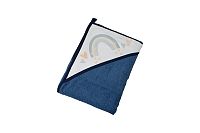 TEGA-BABY Osuška s kapucňou Meteo modrá 100x100 cm