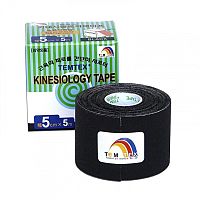 TEMTEX KINESOLOGY TAPE tejpovacia páska, 5 cm x 5 m, čierna 1x1 ks