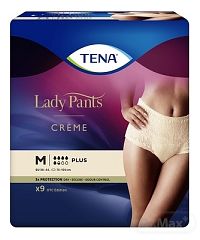 TENA Lady Pants Creme M dámske naťahovacie inkontinenčné nohavičky, krémové 1x9 ks