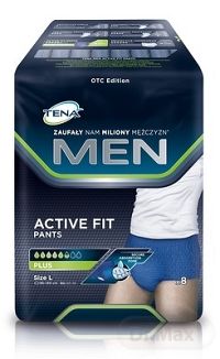 TENA Men Pants Plus L (Blue) pánske inkontinenčné spodné prádlo, modré 1x8 ks
