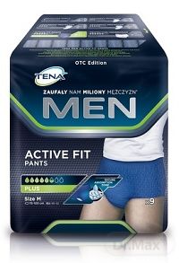 TENA Men Pants Plus M (Blue) pánske inkontinenčné spodné prádlo, modré 1x9 ks